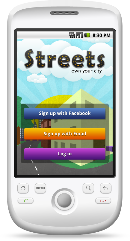Streets Intro Screen Streets Intro Screen