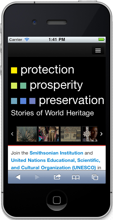 World Heritage Sites - Mobile Web
